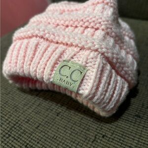 Pink Knit Beanie